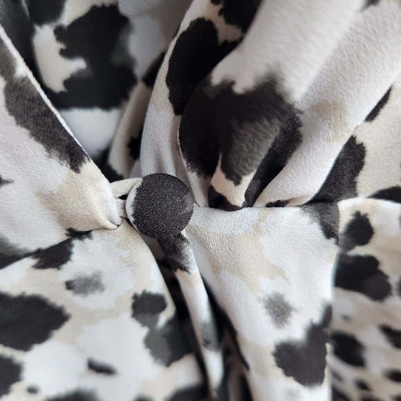 Cabi Animal Print Wrap Blouse - Picture 8 of 10